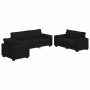 Conjunto de sofá de 3 piezas con cojines de tela negra de , Sofás - Ref: Foro24-3324651, Precio: 651,28 €, Descuento: %