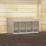 Nido para gallinas con 4 compartimentos plateado galvanizado de , Jaulas y habitáculos para animales pequeños - Ref: Foro24-8...