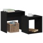 Mesas de centro 2 uds madera contrachapada roble negro de , Mesas de centro - Ref: Foro24-862016, Precio: 47,19 €, Descuento: %