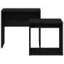 Mesas de centro 2 uds madera contrachapada roble negro de , Mesas de centro - Ref: Foro24-862016, Precio: 47,19 €, Descuento: %