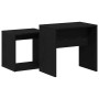 Mesas de centro 2 uds madera contrachapada roble negro de , Mesas de centro - Ref: Foro24-862016, Precio: 47,19 €, Descuento: %