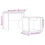 Mesas de centro 2 uds madera contrachapada roble negro de , Mesas de centro - Ref: Foro24-862016, Precio: 47,19 €, Descuento: %