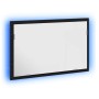 Espejo de baño con luces LED roble negro 60x8,5x37 cm de , Tocadores de baño - Ref: Foro24-862547, Precio: 53,81 €, Descuento: %