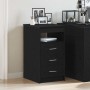 Cajonera de madera contrachapada roble negro 40x50x76 cm de , Taquillas y armarios de almacenamiento - Ref: Foro24-862009, Pr...