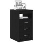 Cajonera de madera contrachapada roble negro 40x50x76 cm de , Taquillas y armarios de almacenamiento - Ref: Foro24-862009, Pr...