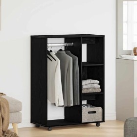 Armario de madera de roble negro 80x40x110 cm de , Armarios roperos - Ref: Foro24-862068, Precio: 90,74 €, Descuento: %