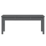 Banco de jardín madera maciza de pino gris 109x44x45 cm de vidaXL, Bancos de jardín - Ref: Foro24-824006, Precio: 68,64 €, De...