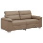 Sofá de 2 plazas de cuero sintético color capuchino 140 cm de , Sofás - Ref: Foro24-4105342, Precio: 235,89 €, Descuento: %