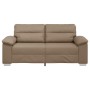 Sofá de 2 plazas de cuero sintético color capuchino 140 cm de , Sofás - Ref: Foro24-4105342, Precio: 235,89 €, Descuento: %