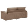 Sofá de 2 plazas de cuero sintético color capuchino 140 cm de , Sofás - Ref: Foro24-4105342, Precio: 235,89 €, Descuento: %
