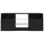 Mueble de TV con luces LED roble negro 120x30x50 cm de , Muebles TV - Ref: Foro24-862035, Precio: 101,37 €, Descuento: %
