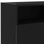 Mueble de TV con luces LED roble negro 120x30x50 cm de , Muebles TV - Ref: Foro24-862035, Precio: 101,37 €, Descuento: %