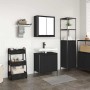 Juego de muebles de baño 2 pzas roble negro Madera ingeniería de , Muebles de baño - Ref: Foro24-3328389, Precio: 123,52 €, D...
