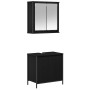 Juego de muebles de baño 2 pzas roble negro Madera ingeniería de , Muebles de baño - Ref: Foro24-3328389, Precio: 123,52 €, D...