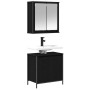 Juego de muebles de baño 2 pzas roble negro Madera ingeniería de , Muebles de baño - Ref: Foro24-3328389, Precio: 123,52 €, D...