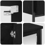 Juego de muebles de baño 2 pzas roble negro Madera ingeniería de , Muebles de baño - Ref: Foro24-3328389, Precio: 123,52 €, D...