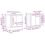 Juego de muebles de baño 2 pzas roble negro Madera ingeniería de , Muebles de baño - Ref: Foro24-3328389, Precio: 123,52 €, D...