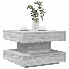 Mesa de centro giratoria 360 grados gris Sonoma 50x50x34,5 cm de , Mesas de centro - Ref: Foro24-858475, Precio: 60,58 €, Des...