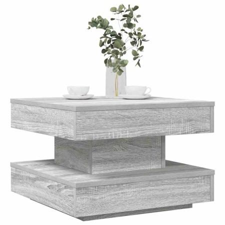 Mesa de centro giratoria 360 grados gris Sonoma 50x50x34,5 cm de , Mesas de centro - Ref: Foro24-858475, Precio: 60,58 €, Des...