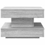 Mesa de centro giratoria 360 grados gris Sonoma 50x50x34,5 cm de , Mesas de centro - Ref: Foro24-858475, Precio: 60,58 €, Des...