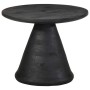 Mesa auxiliar madera maciza de mango negra Ø50x40 cm de , Mesas auxiliares - Ref: Foro24-4017535, Precio: 141,53 €, Descuento: %