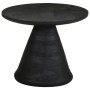 Mesa auxiliar madera maciza de mango negra Ø50x40 cm de , Mesas auxiliares - Ref: Foro24-4017535, Precio: 141,53 €, Descuento: %