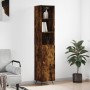 Aparador de madera contrachapada roble ahumado 34,5x34x180 cm de , Aparadores - Ref: Foro24-3189610, Precio: 91,02 €, Descuen...