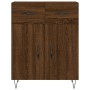 Aparador alto madera contrachapada marrón roble 69,5x34x180 cm de , Aparadores - Ref: Foro24-3200552, Precio: 147,41 €, Descu...