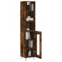 Aparador de madera contrachapada roble ahumado 34,5x34x180 cm de , Aparadores - Ref: Foro24-3189866, Precio: 86,12 €, Descuen...