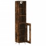 Aparador de madera contrachapada roble ahumado 34,5x34x180 cm de , Aparadores - Ref: Foro24-3189866, Precio: 86,12 €, Descuen...