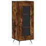 Aparador de madera contrachapada roble ahumado 34,5x34x180 cm de , Aparadores - Ref: Foro24-3189866, Precio: 86,12 €, Descuen...