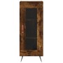 Aparador de madera contrachapada roble ahumado 34,5x34x180 cm de , Aparadores - Ref: Foro24-3189866, Precio: 86,12 €, Descuen...