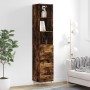 Aparador de madera contrachapada roble ahumado 34,5x34x180 cm de , Aparadores - Ref: Foro24-3189690, Precio: 98,97 €, Descuen...