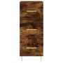 Aparador de madera contrachapada roble ahumado 34,5x34x180 cm de , Aparadores - Ref: Foro24-3189690, Precio: 98,97 €, Descuen...
