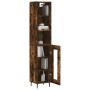 Aparador de madera contrachapada roble ahumado 34,5x34x180 cm de , Aparadores - Ref: Foro24-3189914, Precio: 89,94 €, Descuen...