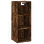 Aparador de madera contrachapada roble ahumado 34,5x34x180 cm de , Aparadores - Ref: Foro24-3189914, Precio: 89,94 €, Descuen...