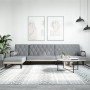 Sofá cama en forma de L tela gris claro 260x140x70 cm de , Sofás - Ref: Foro24-3157272, Precio: 401,19 €, Descuento: %