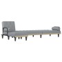 Sofá cama en forma de L tela gris claro 260x140x70 cm de , Sofás - Ref: Foro24-3157272, Precio: 401,19 €, Descuento: %