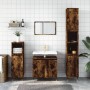 Set de muebles baño 3 pzas madera contrachapada roble ahumado de , Muebles de baño - Ref: Foro24-3187786, Precio: 176,95 €, D...