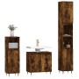 Set de muebles baño 3 pzas madera contrachapada roble ahumado de , Muebles de baño - Ref: Foro24-3187786, Precio: 176,95 €, D...