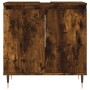 Set de muebles baño 3 pzas madera contrachapada roble ahumado de , Muebles de baño - Ref: Foro24-3187786, Precio: 176,95 €, D...