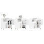 Aparadores 3 uds madera contrachapada blanco brillo de , Aparadores - Ref: Foro24-3190143, Precio: 196,14 €, Descuento: %