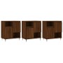 Aparadores 3 uds madera contrachapada marrón roble de , Aparadores - Ref: Foro24-3190148, Precio: 189,17 €, Descuento: %