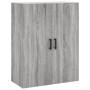 Aparador alto madera contrachapada gris sonoma 69,5x34x180 cm de , Aparadores - Ref: Foro24-3198159, Precio: 172,76 €, Descue...