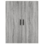 Aparador alto madera contrachapada gris sonoma 69,5x34x180 cm de , Aparadores - Ref: Foro24-3198159, Precio: 172,76 €, Descue...