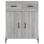 Aparador alto madera contrachapada gris sonoma 69,5x34x180 cm de , Aparadores - Ref: Foro24-3198159, Precio: 172,76 €, Descue...