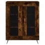 Aparador alto madera contrachapada roble ahumado 69,5x34x180 cm de , Aparadores - Ref: Foro24-3198254, Precio: 156,39 €, Desc...