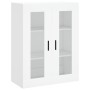 Aparador alto madera contrachapada blanco 69,5x34x180 cm de , Aparadores - Ref: Foro24-3198289, Precio: 189,75 €, Descuento: %