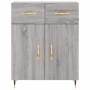 Aparador alto madera contrachapada gris sonoma 69,5x34x180 cm de , Aparadores - Ref: Foro24-3198519, Precio: 161,52 €, Descue...