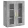 Aparador alto madera contrachapada gris hormigón 69,5x34x180 cm de , Aparadores - Ref: Foro24-3198525, Precio: 163,08 €, Desc...